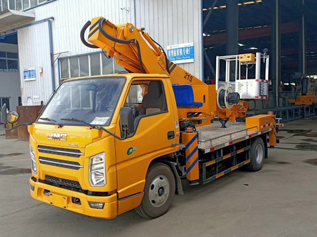 國六江鈴21米藍(lán)牌高空作業(yè)車-徐州工藝